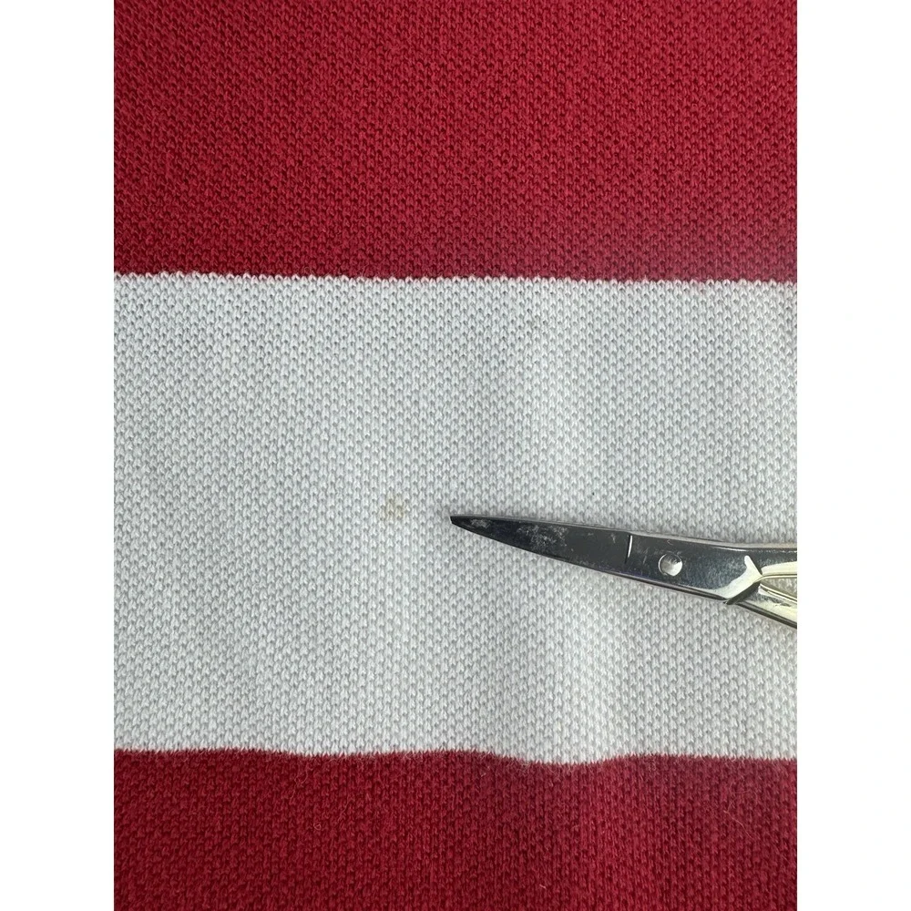 Polo Ralph Lauren XL Tall Red Stripe Rugby Polo Shirt Pony Logo